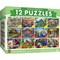 Masterpieces 12 Pack Jigsaw Puzzles - Artist Gallery 12 Pack Bundle